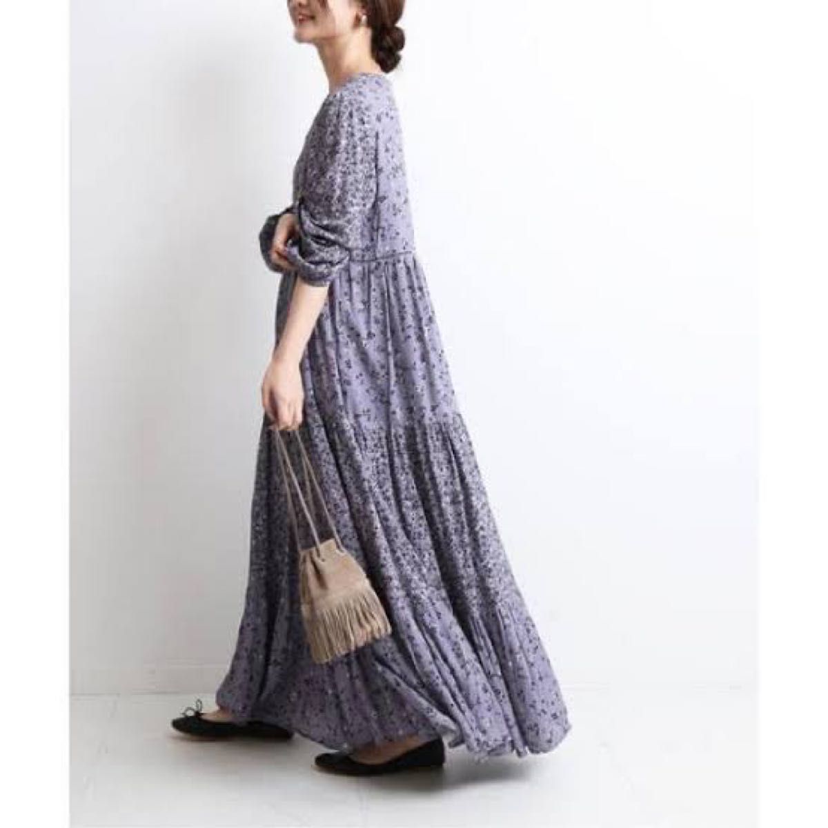 SLOBE IENA スローブイエナ マルチパターンフラワーワンピース SLOBE IENA スローブイエナ マルチパターンフラワーワンピース