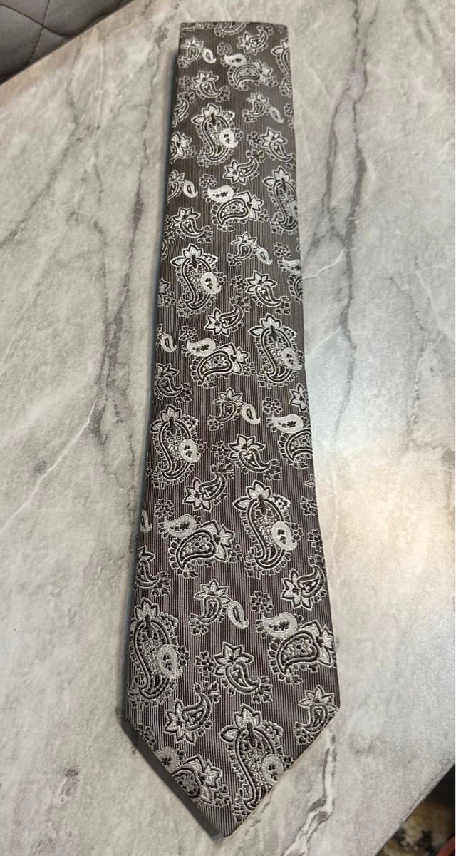 ポールスミス コレクション ペイズリー 刺繍 シルク 100% ネクタイ
