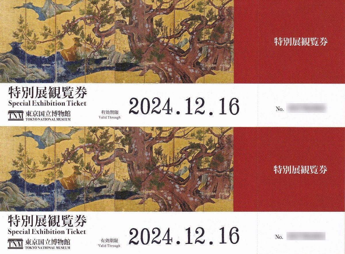 東京国立博物館 特別展鑑賞券２枚セット 2024年12月16日まで 本阿弥