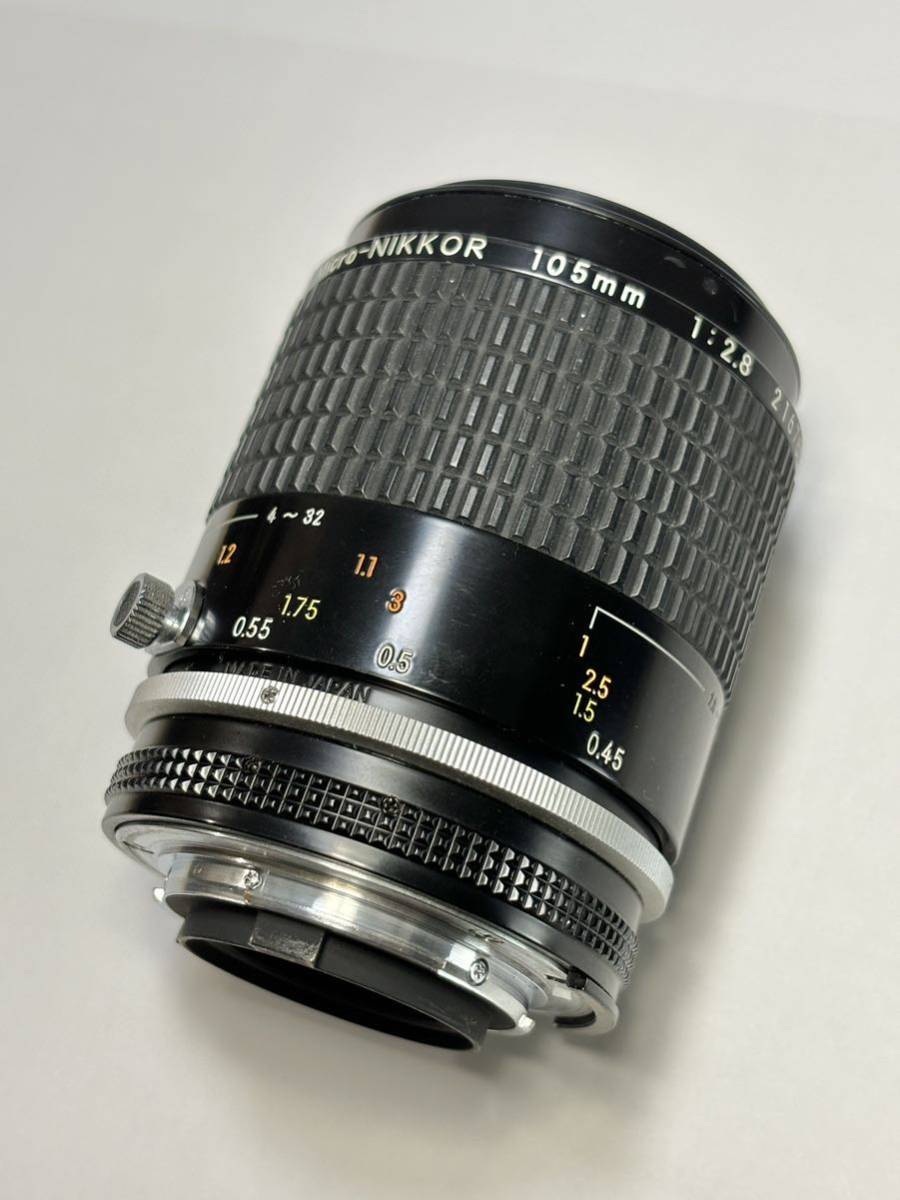 Nikon Micro Nikkor 105mm f/2.8 ニコン マクロ ニッコール Fマウント 望遠 レンズ 中古品_画像6