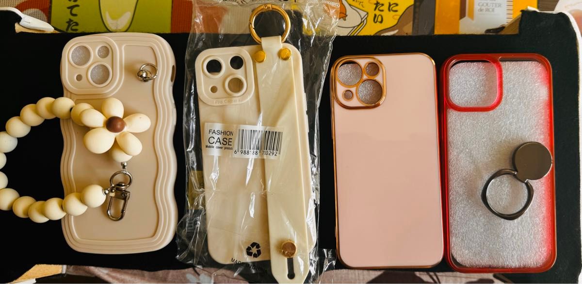 iPhone13miniケース 画面 カメラ 背面保護フィルムセット 衝撃吸収ケース 未使用品