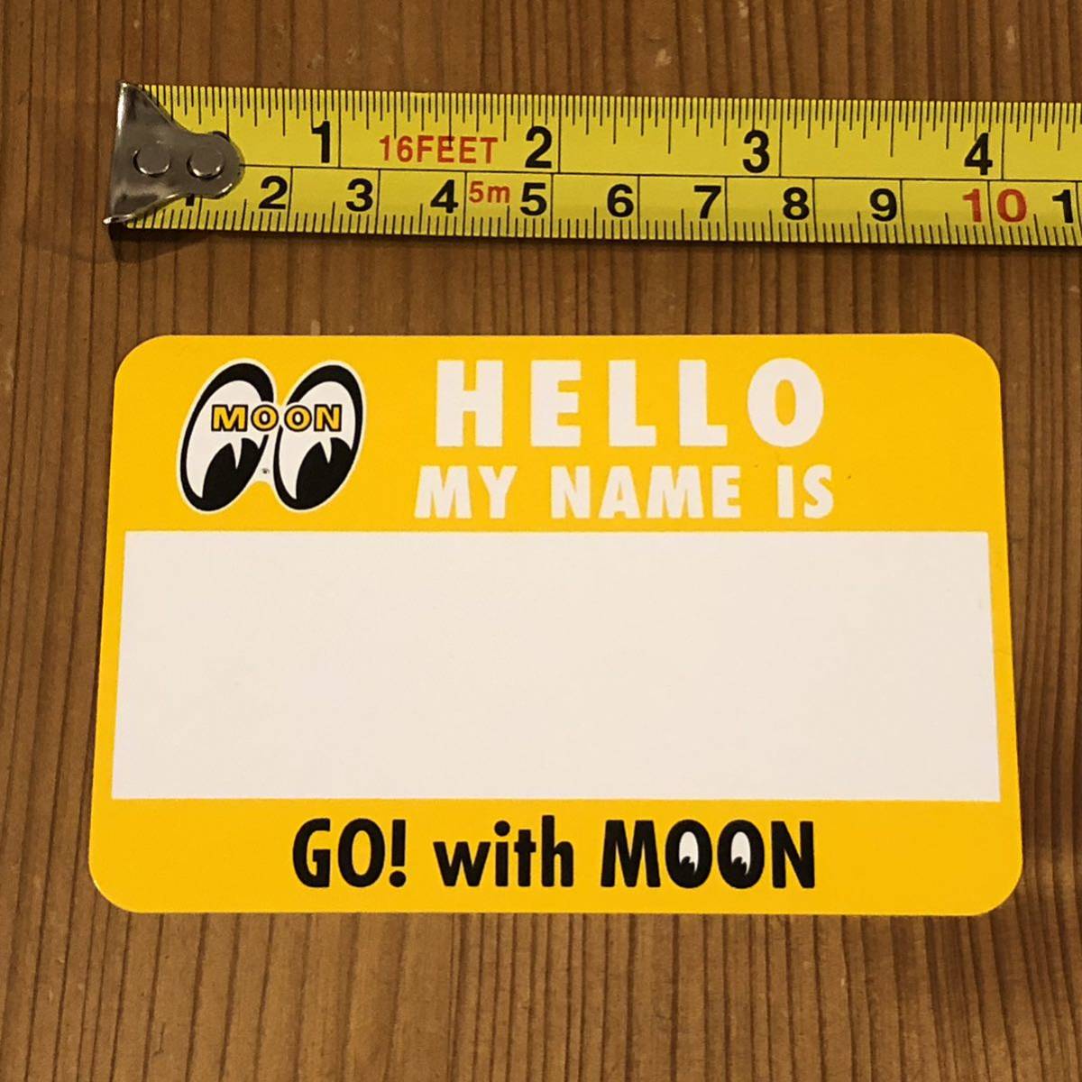 63円発送可 Hello My Name is ステッカー mooneyes ムーンアイズ お名前シール デカール シール 名前 ネームラベル_画像4