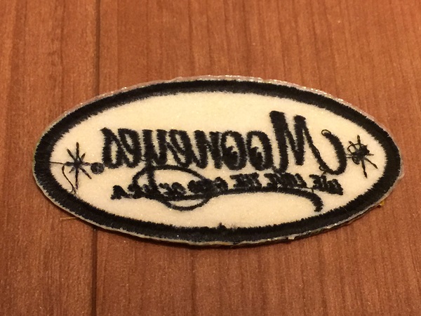 MOONEYES Oval Logo 63円発送可 パッチ S ムーンアイズ ワッペン moon eyes アイロンで接着 アメリカン ハンドメイドにも_画像2