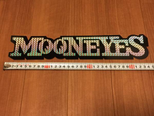 MOON プリズム ステッカー 220円発送可 mooneyes ムーンアイズ デカール シール 34.5cm 大きい！ メタリック キラキラ moon eyes Lサイズの画像1
