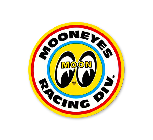 MOONEYES レ－シング ディビジョン ステッカー 10cm サイドウインドーに ムーンアイズ シール デカール moon eyes racing division USAの画像2