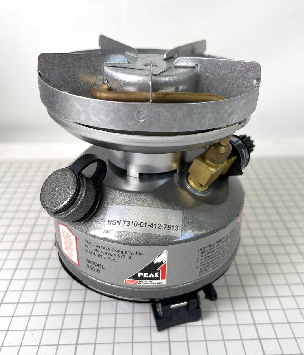 コールマン PEAK1 ストーブ 550B749 ④ Coleman シングルバーナー キャンプ アウトドア STOVE 未使用品　箱入り　IM_画像3