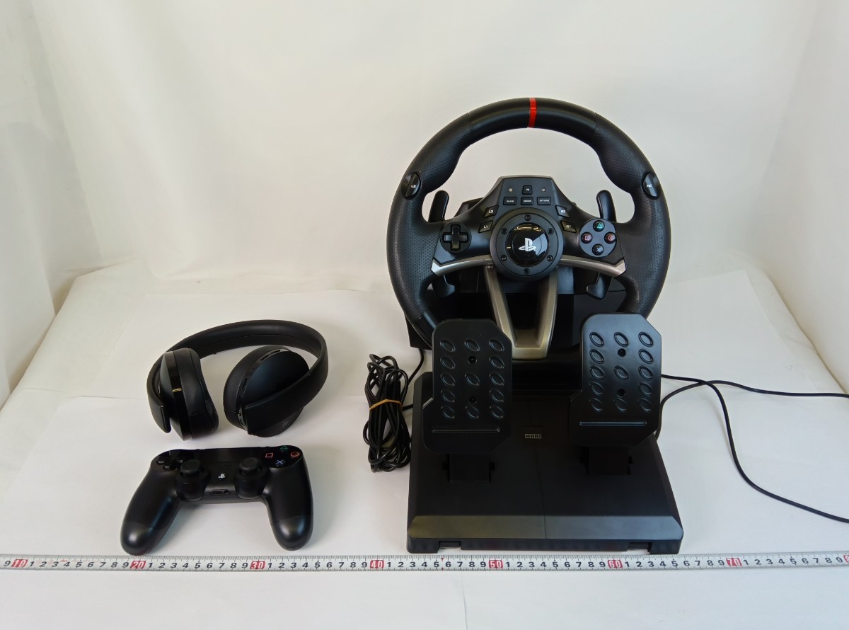 PS4 ドライバーセット コントローラー ハンドル　ゲーム周辺機器　【MR】