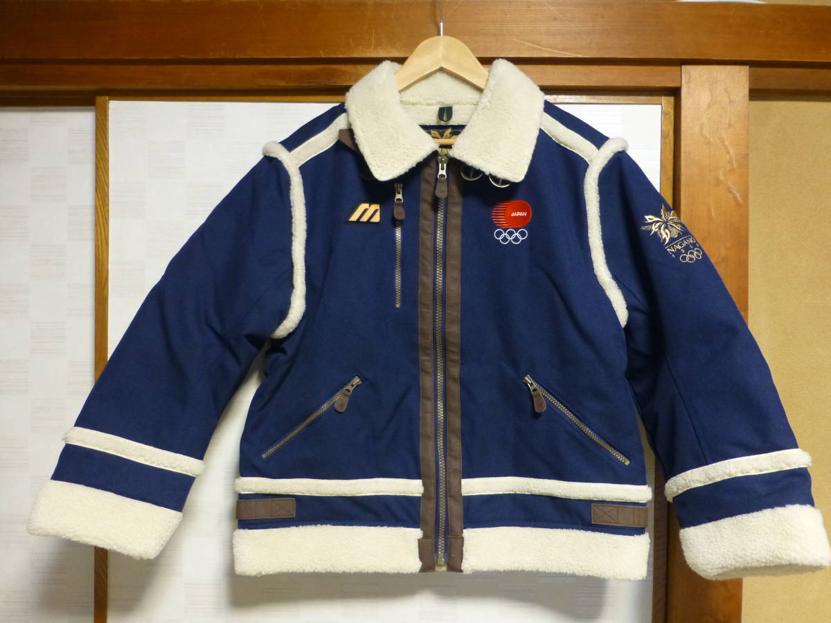 MIZUNO　ミズノ　1998年　長野オリンピック　ジャンパー　Ｍサイズ　ボアジャケット　防寒着