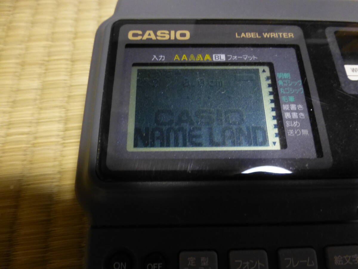 中古　カシオ　ネームランド　KL-8500　印刷確認　漢字ラベルライター　_画像3