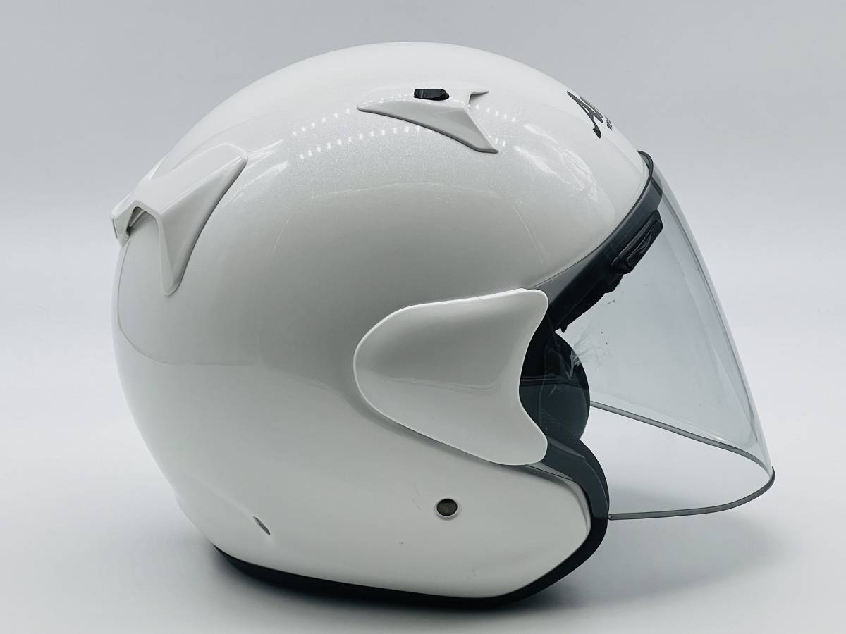 Arai アライ SZ-G グラスホワイト SZG 白 ジェットヘルメット Lサイズ_画像6