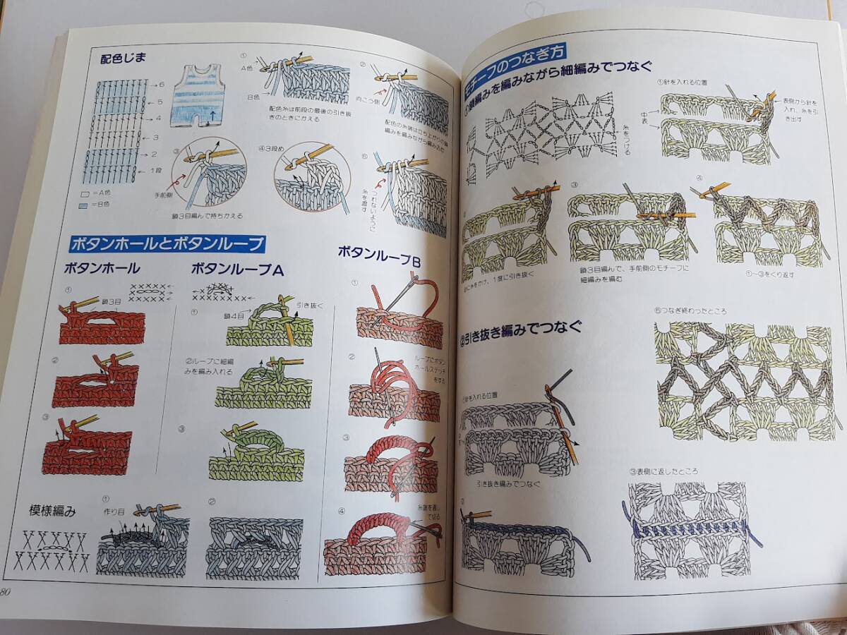 ★送料込【新訂版 手編みの基礎と応用作品テクニック】棒針編み/かぎ針編み ★(ベストあみものシリーズ)【講談社】_画像10