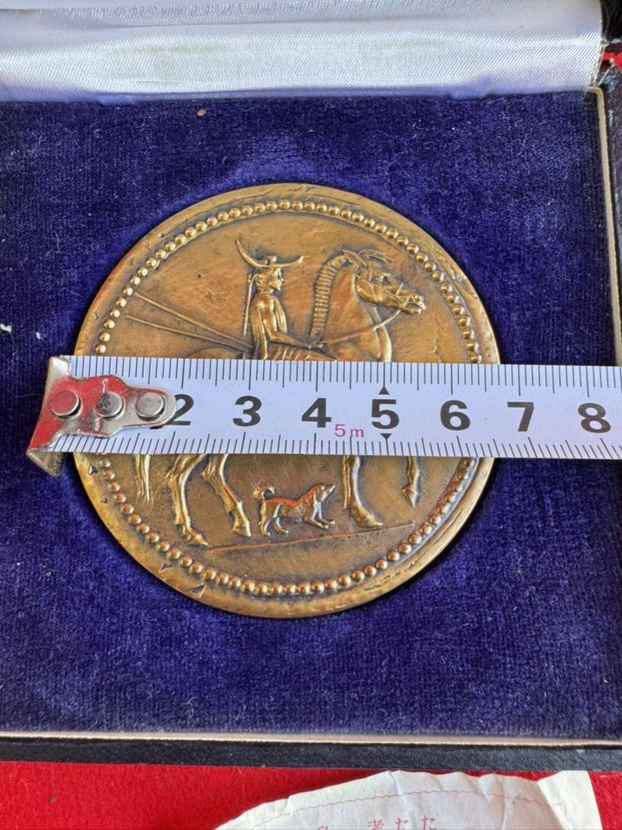 記念メダル 銅メダル 記念　第111次製造貨幣大試験　1982年　造幣局製　ギリシアコイン　馬に乗った狩人　コレクション _画像3