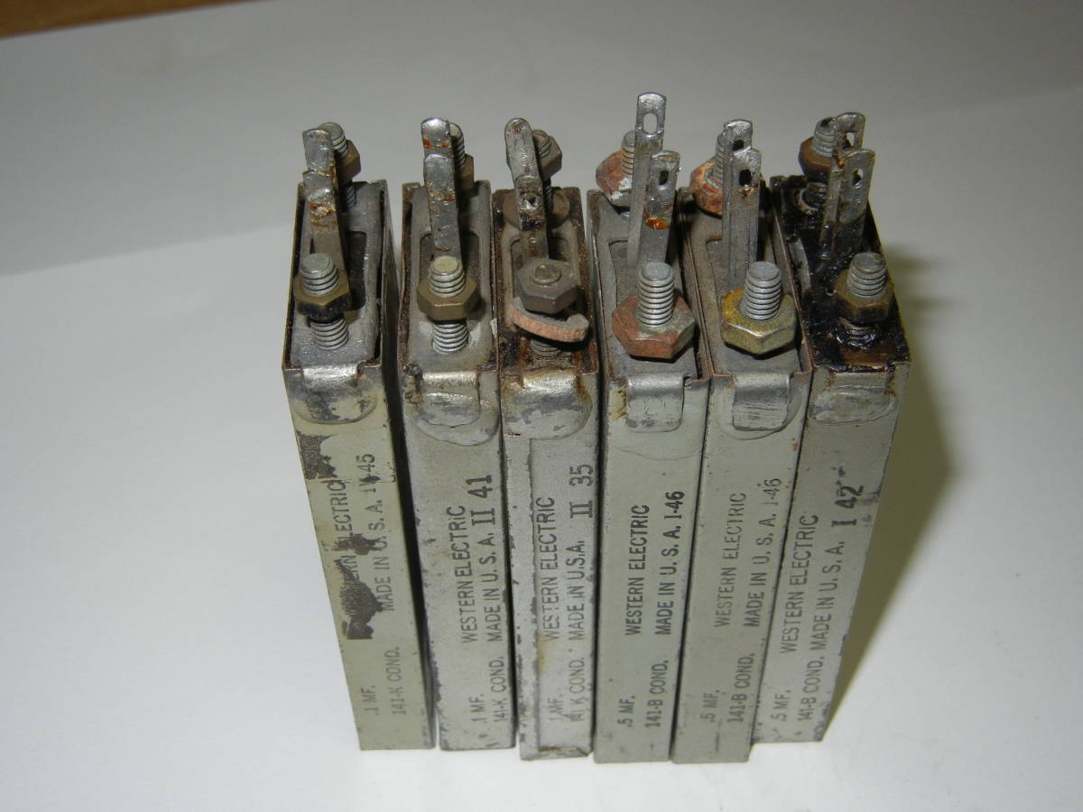 western electricコンデンサ１４１－B３個、１４１－ｋ２個計５個_画像2