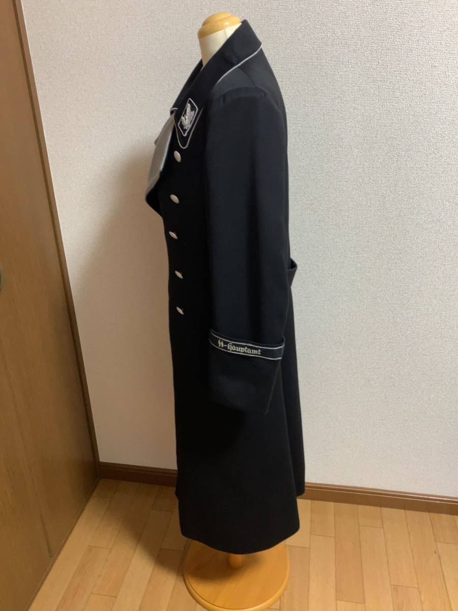 第二次世界大戦 ww2 ドイツ 軍 軍服 制服 ロングコート ブラック ナチス アルゲマイネ 親衛隊 の画像4