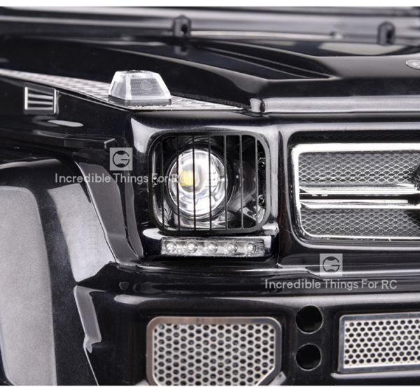 GRC製　G160DF　黒　車種別適合TRX-4　G500　TRX-6　G63/88096-4対応 　ヘッドライト ガード カバー_装着イメージ