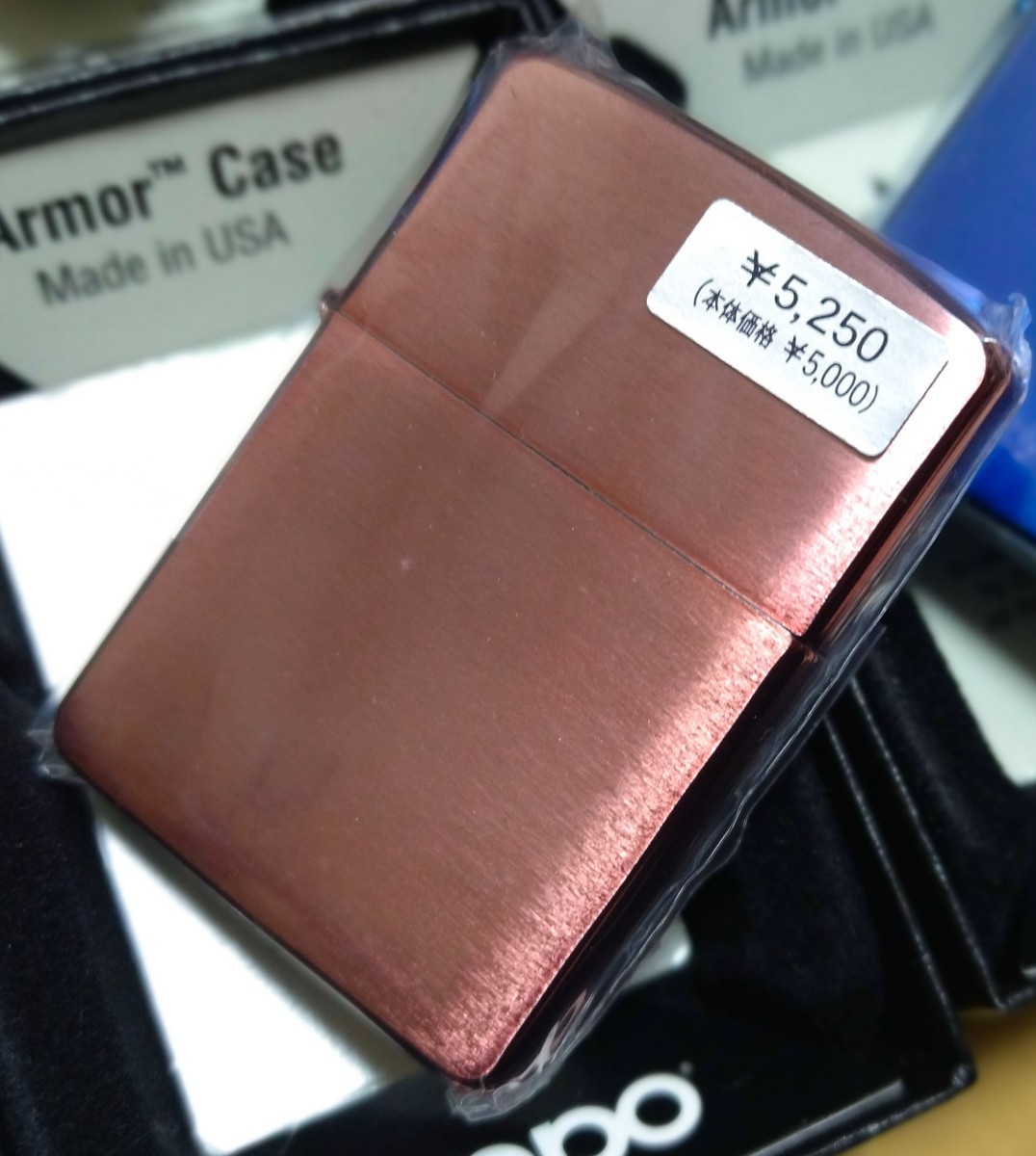 新品 アーマー ZIPPO 2009年 2010年 初期型ARMOR クリアピンク レッド ブルー ブラック 4個セット_画像4