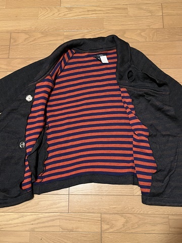  Limi feu LIMI feu деформация вязаный жакет кардиган свитер серый Yohji Yamamoto Yohji Yamamoto Y\'s wise Old архив 