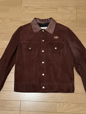 ルイスレザー Lewis Leathers ウエスタンジャケット WESTERN JACKET 988 スウェード 38 茶色 ブラウン レザー 本革 ライダース ウエスタン_画像2