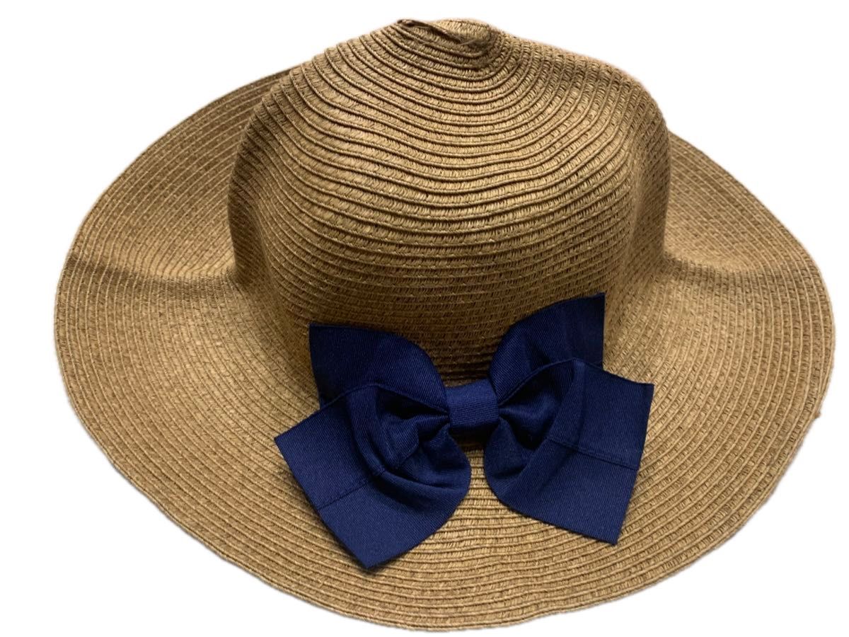 帽子 レディース 麦わら帽子 UV 折りたたみ帽子 つば広 ハット 紫外線対策 ストローハット UVカット大きいサイズ 小顔効果 