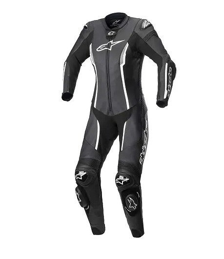 アルパインスターズ STELLA MISSILE v2 LEATHER SUIT レザースーツ ブラック/ホワイト 44 女性用 バイク ツーリング レーシング レディース_画像1