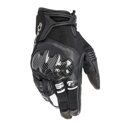 アルパインスターズ SMX-R GLOVE グローブ ブラック/ホワイト 2XL バイク ツーリング メッシュ 手袋 スマホ対応_画像1