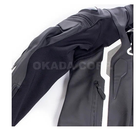 アルパインスターズ MISSILE v2 LEATHER JACKET レザージャケット ブラック/ホワイト/レッドフロー 48 バイク ツーリング 革 プロテクター_画像9