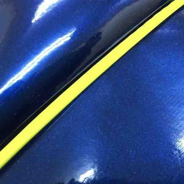 グロンドマン GH71YC570P100 国産シートカバー 張替タイプ エナメルブルー/黄色パイピング シグナスX(SE12J)台湾仕様 バイク/二輪車用_画像1