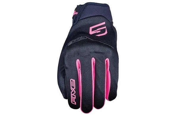 GLOBE EVO WOMAN オールシーズングローブ ブラック フロー ピンク Sサイズ 女性用 バイク ツーリング 手袋 スマホ対応 レディース_画像1