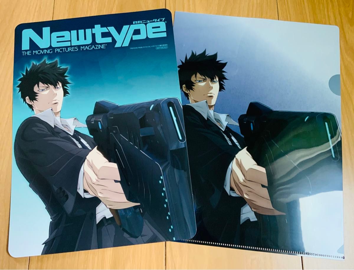 ・Newtype Chronicle PSYCHO-PASS 付録クリアファイル、特典ビジュアルボード