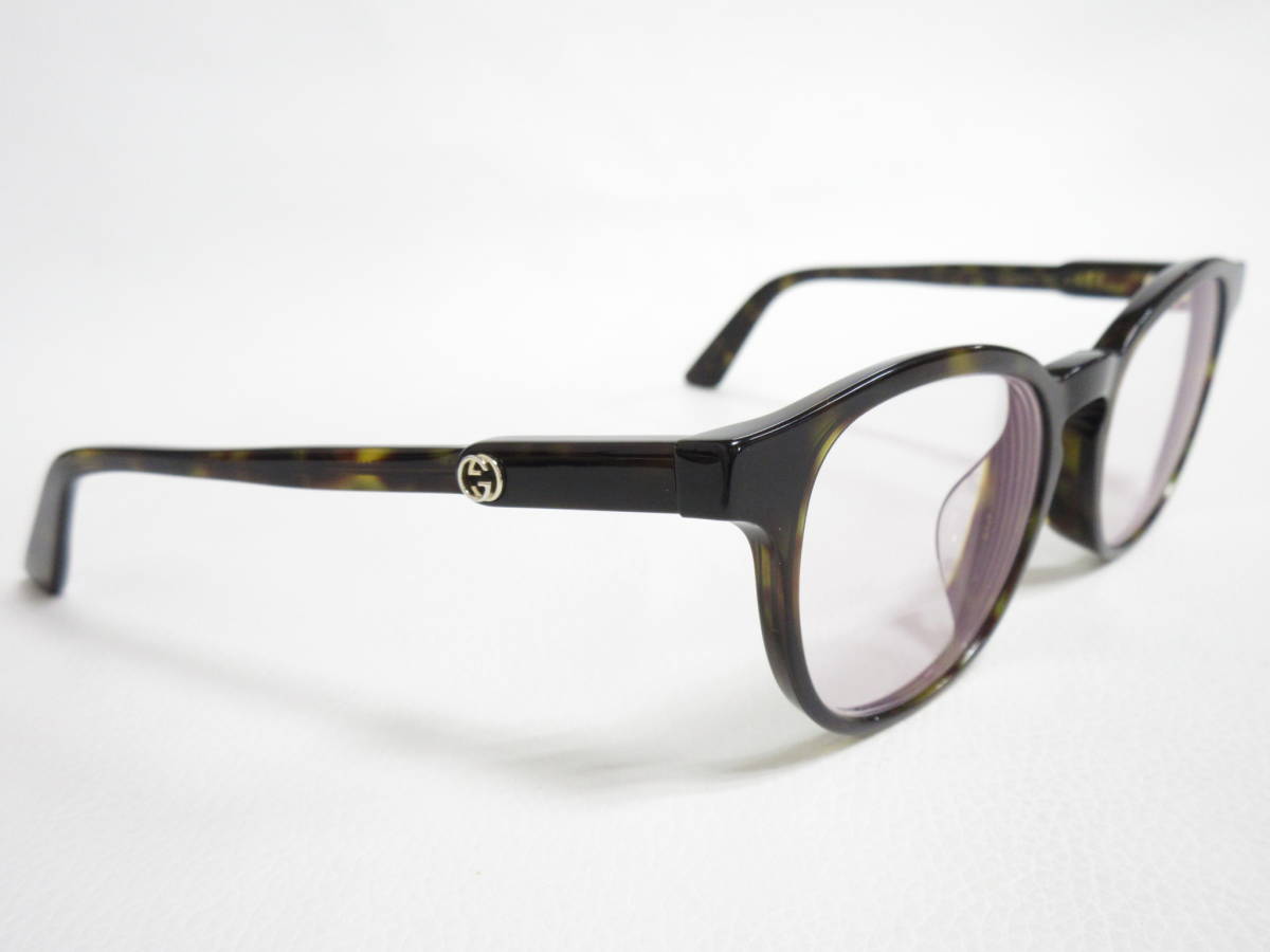 12456◆【SALE】GUCCI グッチ GG0556OJ 002 47□19-140 (YLL11B1EJE) メガネ/眼鏡 MADE IN ITALY 中古 USED_画像3