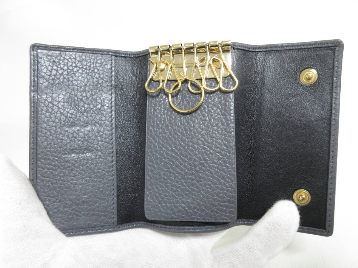 12560◆【SALE】DOLCE&GABBANA ドルチェ&ガッバーナ キーケース/キーホルダー グレー/灰 MADE IN ITALY 中古 USED_画像5