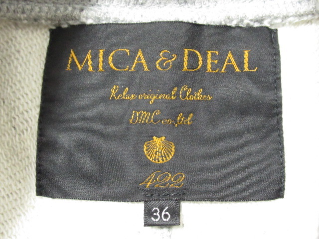 ★ MICA&DEAL マイカ＆ディール スウェット M18C132 size 36 グレー トレーナー s _画像7