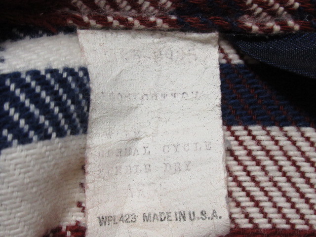 【80s】 Levi's リーバイス USA製 コットン ネル シャツ size L チェック 長袖 ヴィンテージ の画像7
