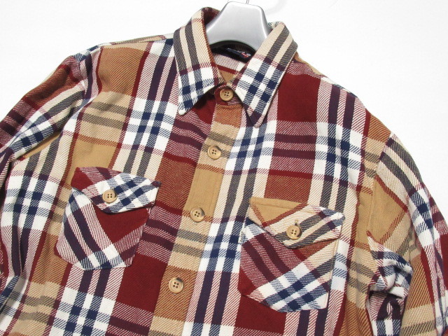 【80s】 Levi's リーバイス USA製 コットン ネル シャツ size L チェック 長袖 ヴィンテージ の画像2