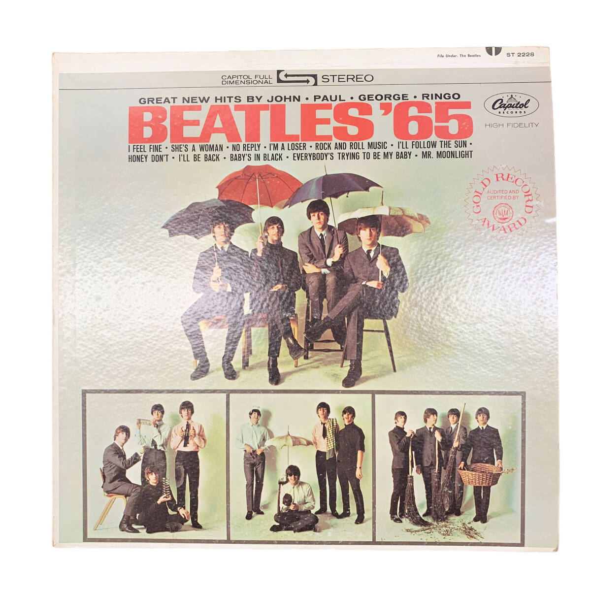 24C123_2 【LPレコード】 The BEATLES ビートルズ BEATLES'65 ST-2228 アナログ盤 現状品 中古の画像1