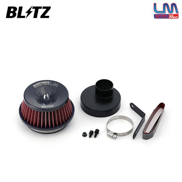 BLITZ ブリッツ サスパワー コアタイプLM レッド エアクリーナー ハイゼットキャディー LA700V LA710V H28.6～ KF ターボ 59184