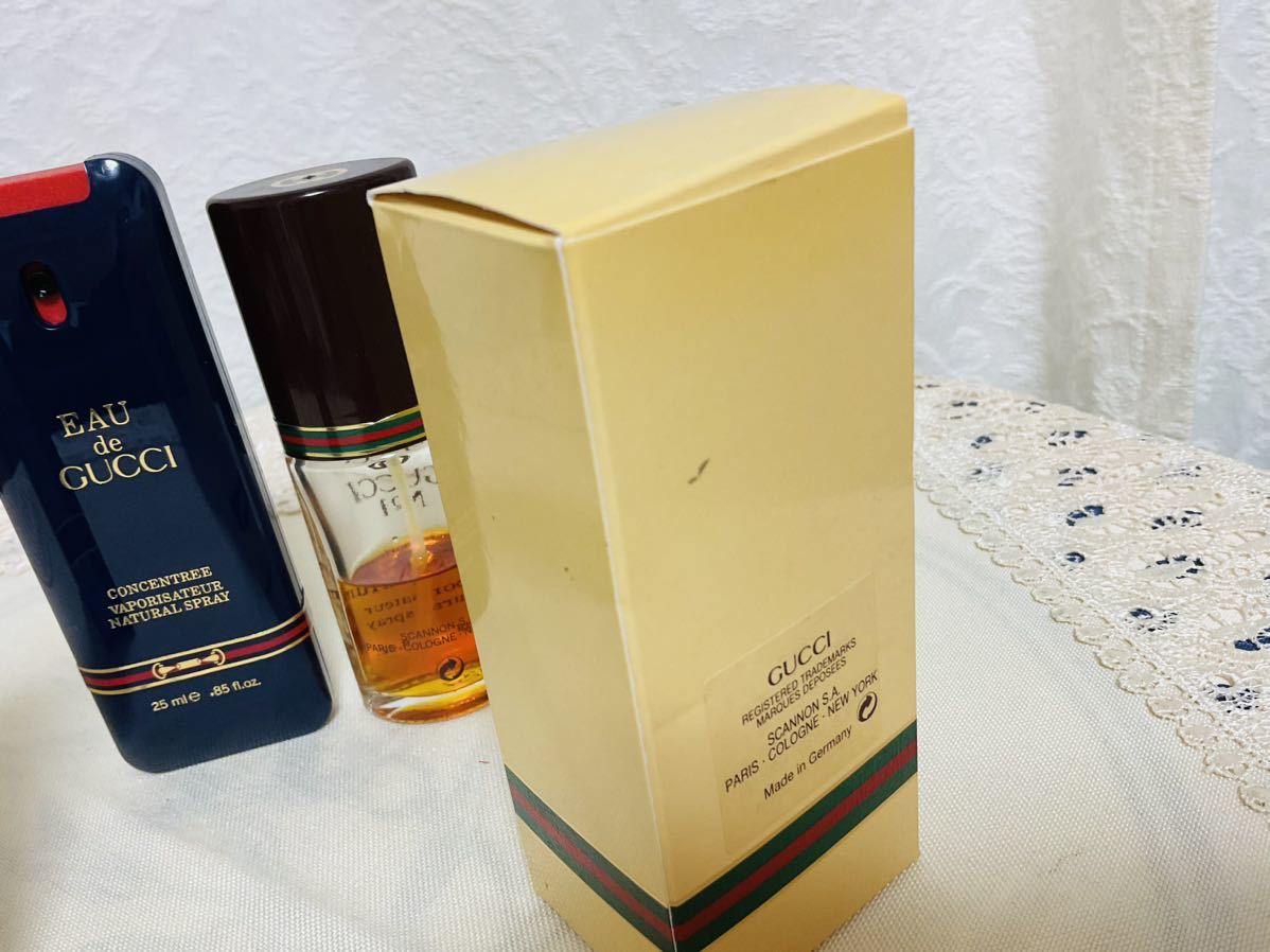 【USED】☆ GUCCI グッチ EAU de GUCCI concentree オーデグッチ コンセントレ コンサントレ25mlとNo.1 EDP 30ml 香水 2点_画像8