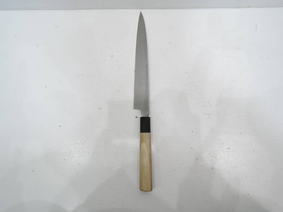 柳刃包丁 正本作　刃長さ約21cm 現状品 　A2986_画像4