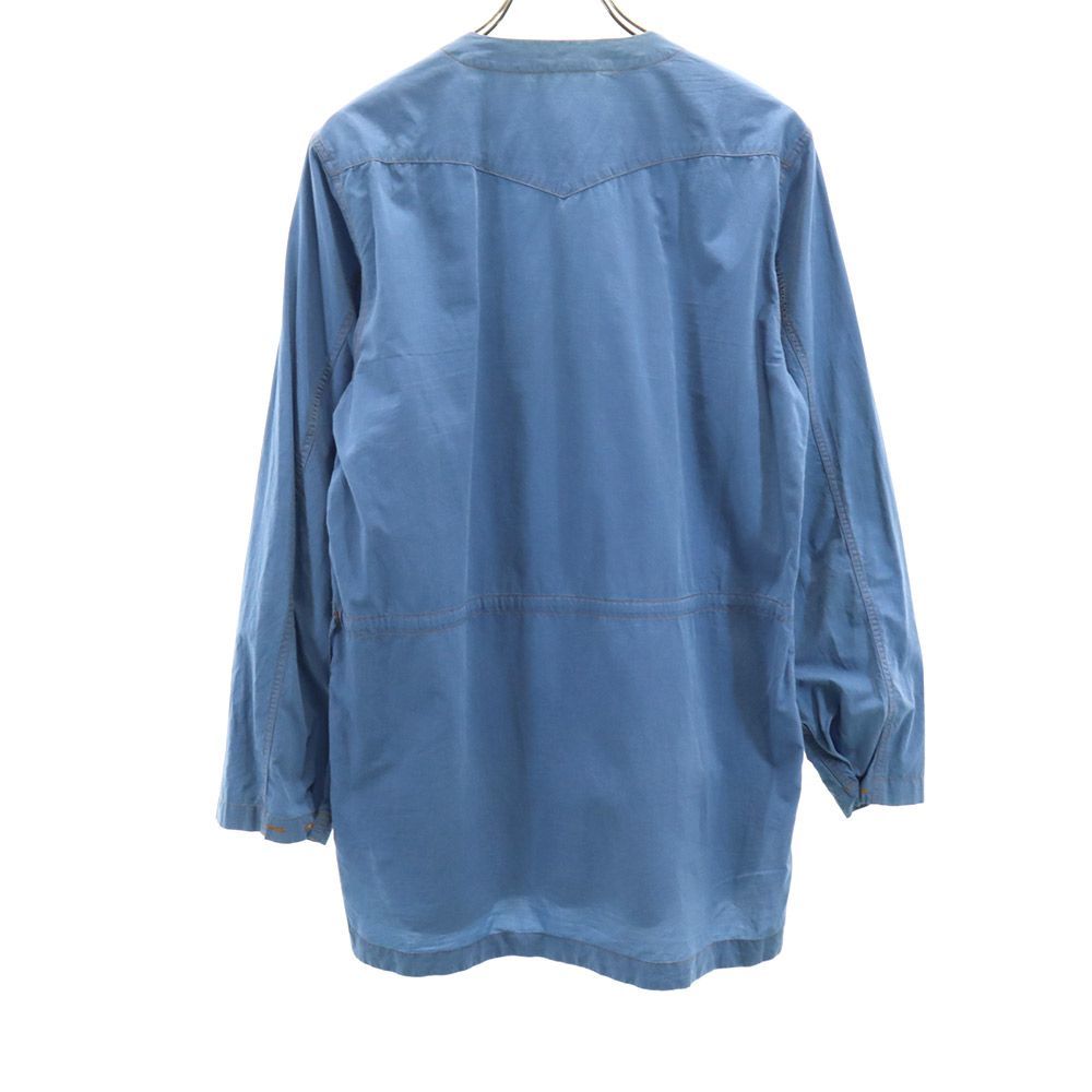 ノンネイティブ 日本製 長袖 ノーカラーシャツ 1 ブルー系 nonnative プルオーバー メンズ 240221_ノンネイティブ 日本製 長袖 ノー 背面