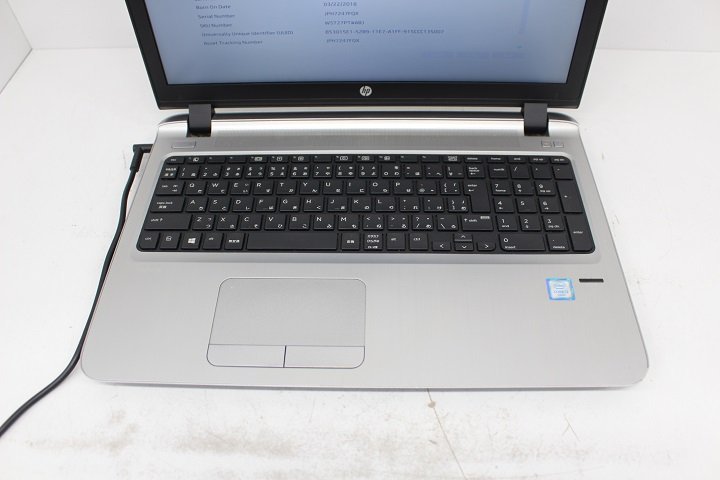 現状 ProBook 450 G3 第6世代 Core i3 6100U /4GB/15.6インチ/Wi-Fi/USB3.0/HDMI端子/Win8モデル☆_画像4