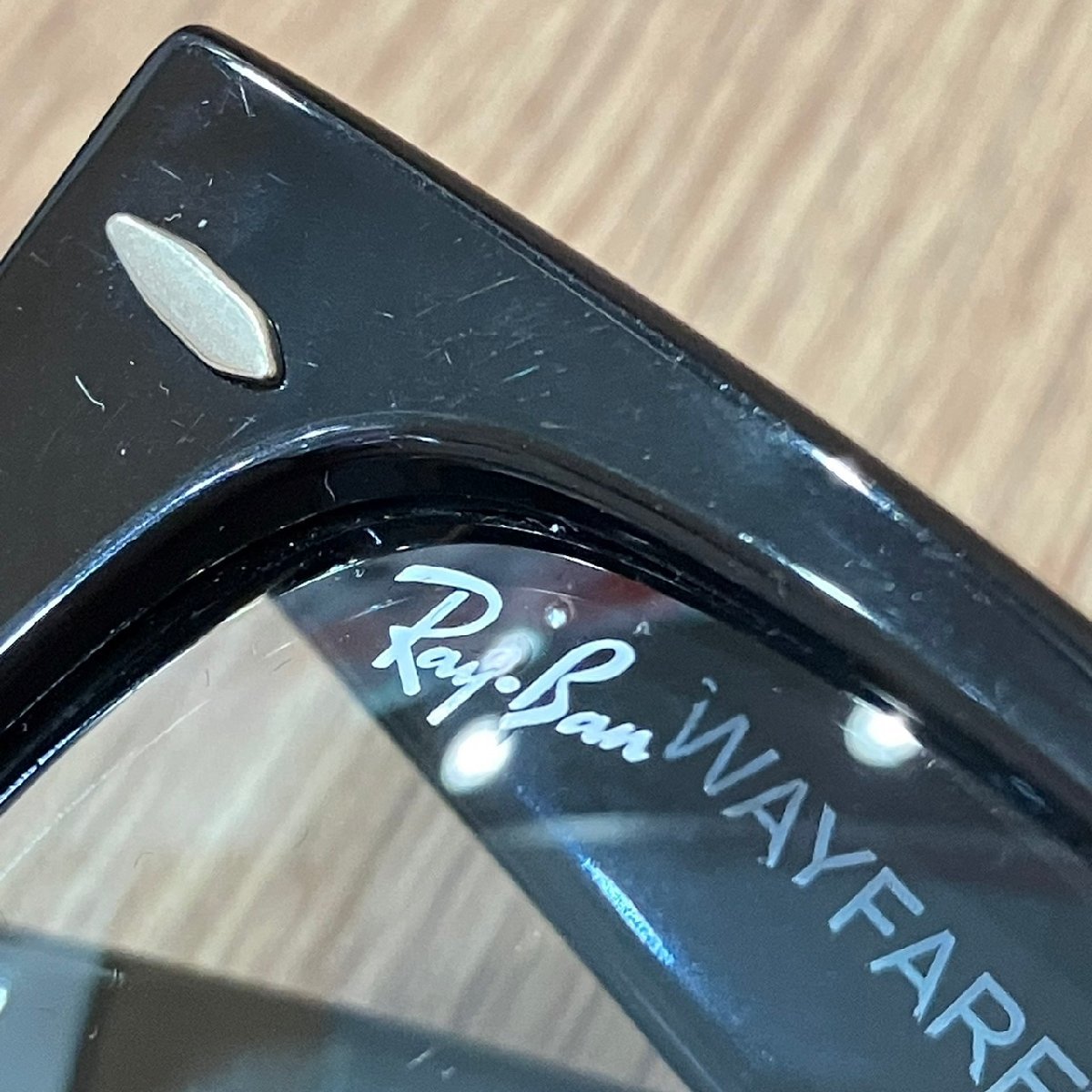 美品 正規品 Ray Ban レイバン ウェイファーラー WAYFARER RB 2140-F 601/R5 52 22 150 1N サングラス メガネ ケース付 眼鏡 AM ABB1_画像9