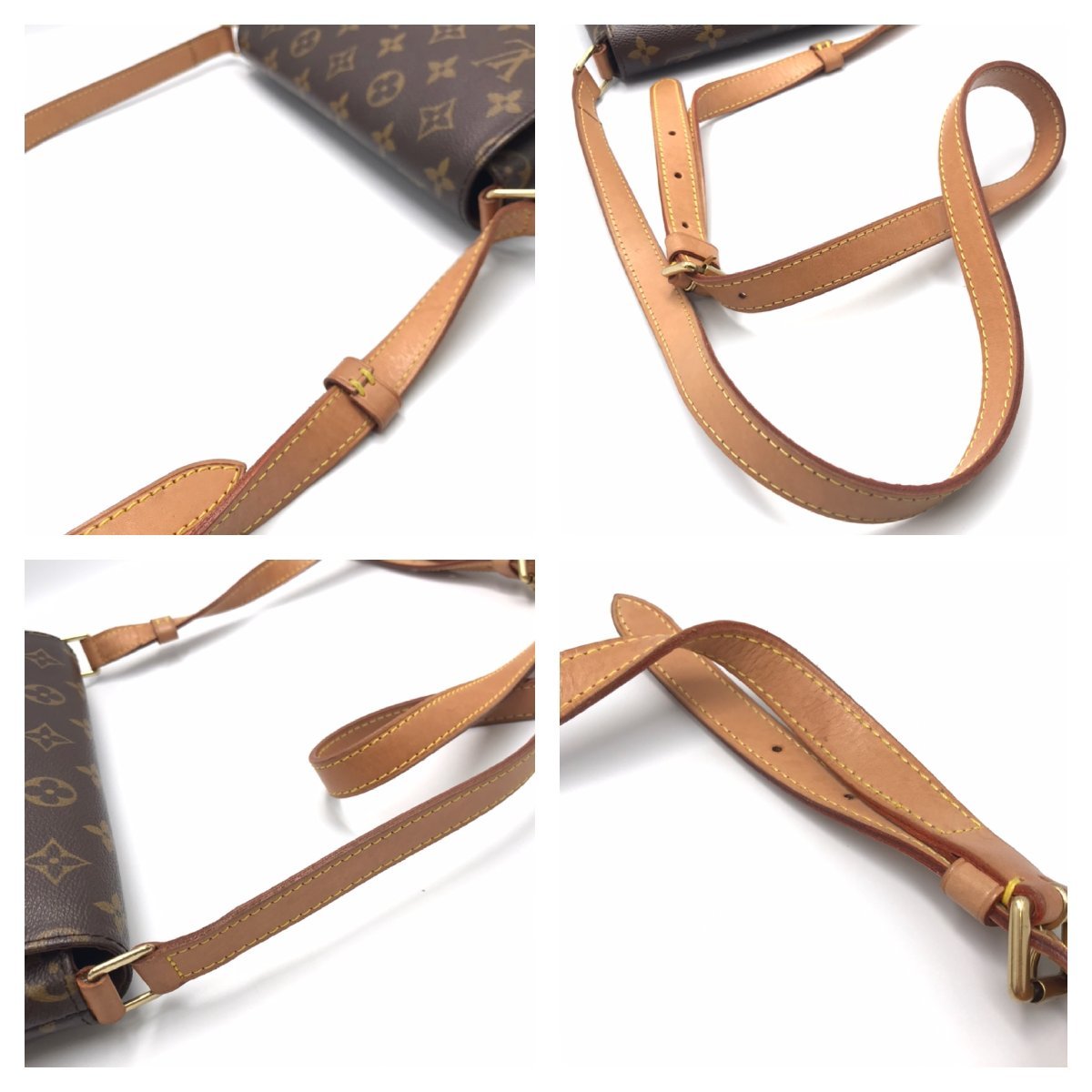 1円スタート LOUIS VUITTON ミュゼットタンゴ ルイヴィトン LV モノグラム ショート ショルダーバッグ M51257 Musette Tango Short fe ABI