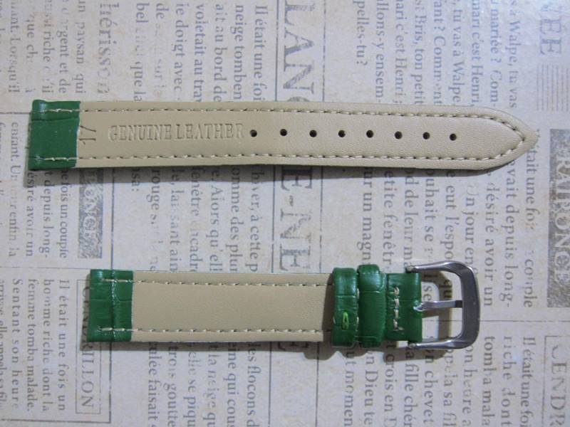 幅１７mm 色 緑 腕時計ベルト 『上級』の画像2