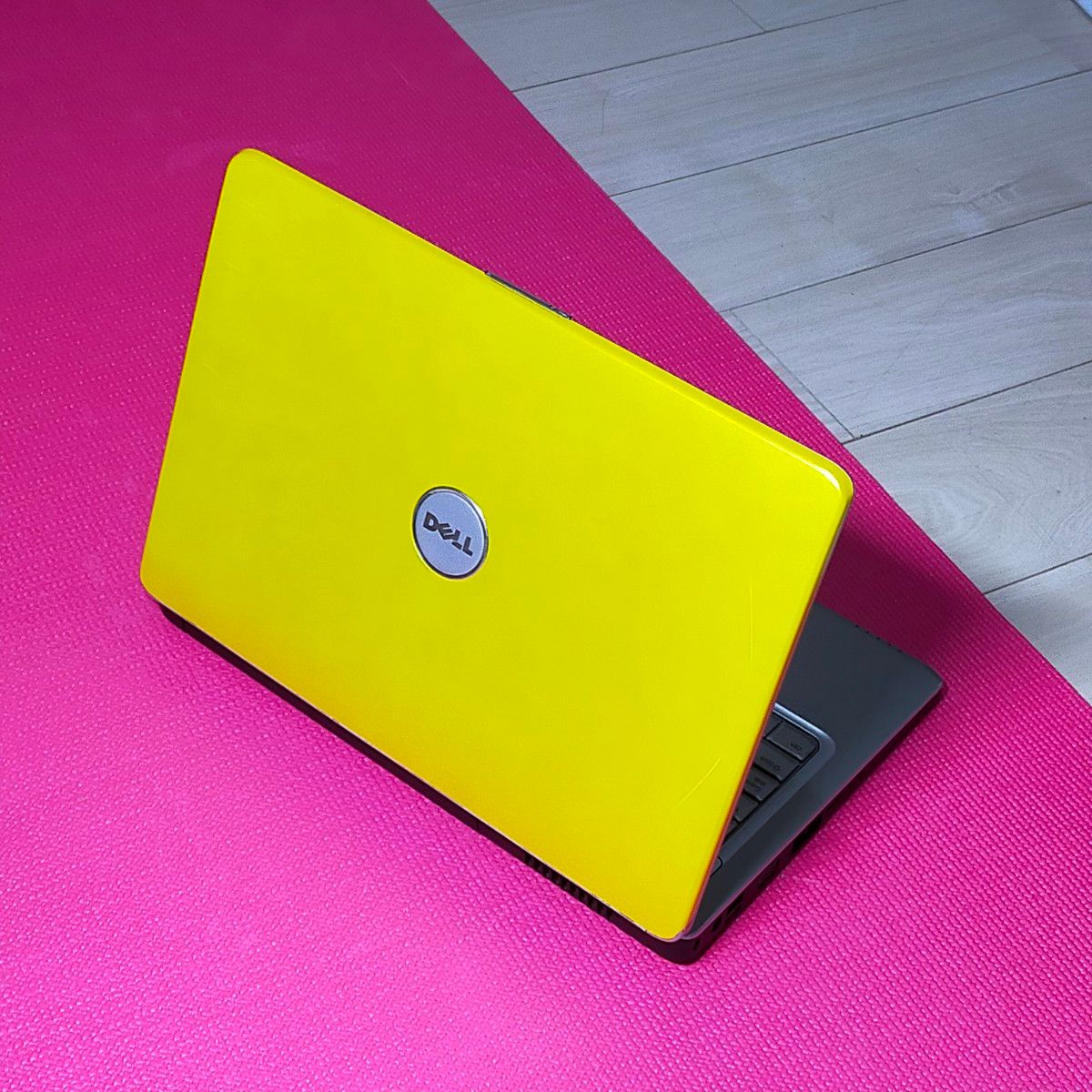 ★人気カラー★POPなイエロー♪最新Win11搭載★新品SSD換装済★オフィス付き★DELL Inspiron 1525★