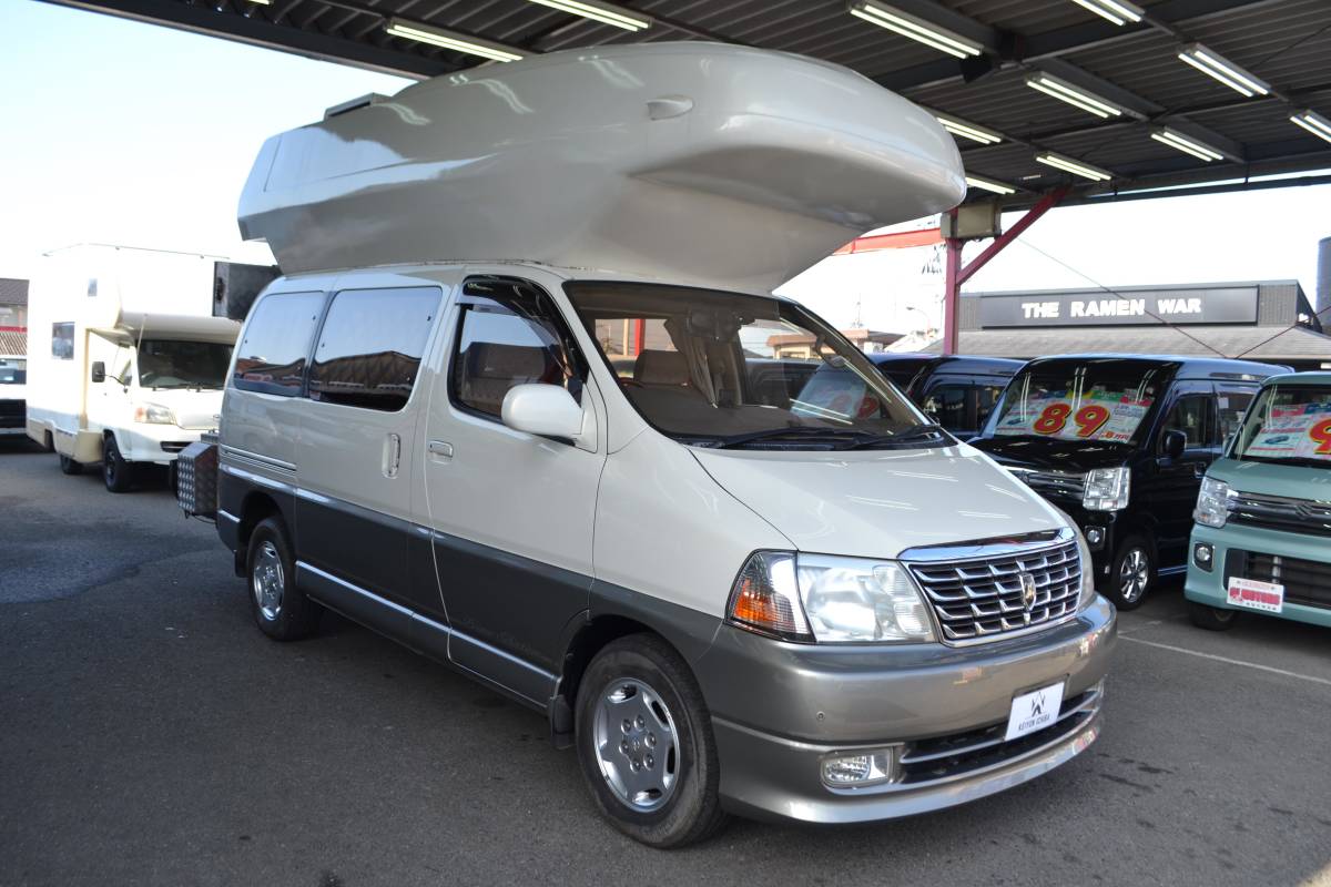 * Osaka departure * супер редкий * Grand Hiace * кемпинг *tetsu Roxy крыша *2 -этажное здание двуспальная кровать * рефрижератор * туалет * раковина * бытовая техника большое количество *