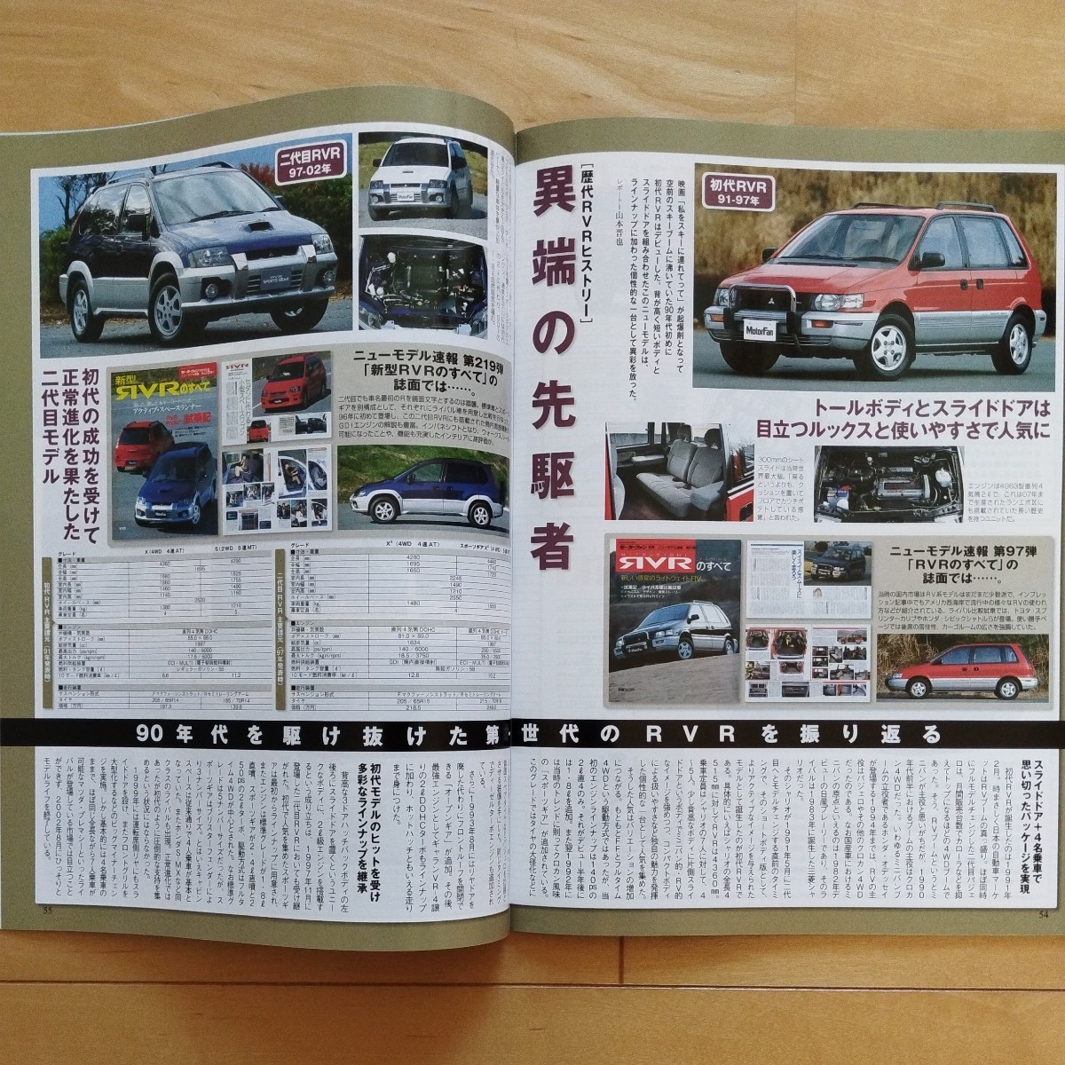 ニューモデル速報第436弾!!　新型RVRのすべて 三栄書房 モーターファン別冊(平成22年4月8日発行)_画像6