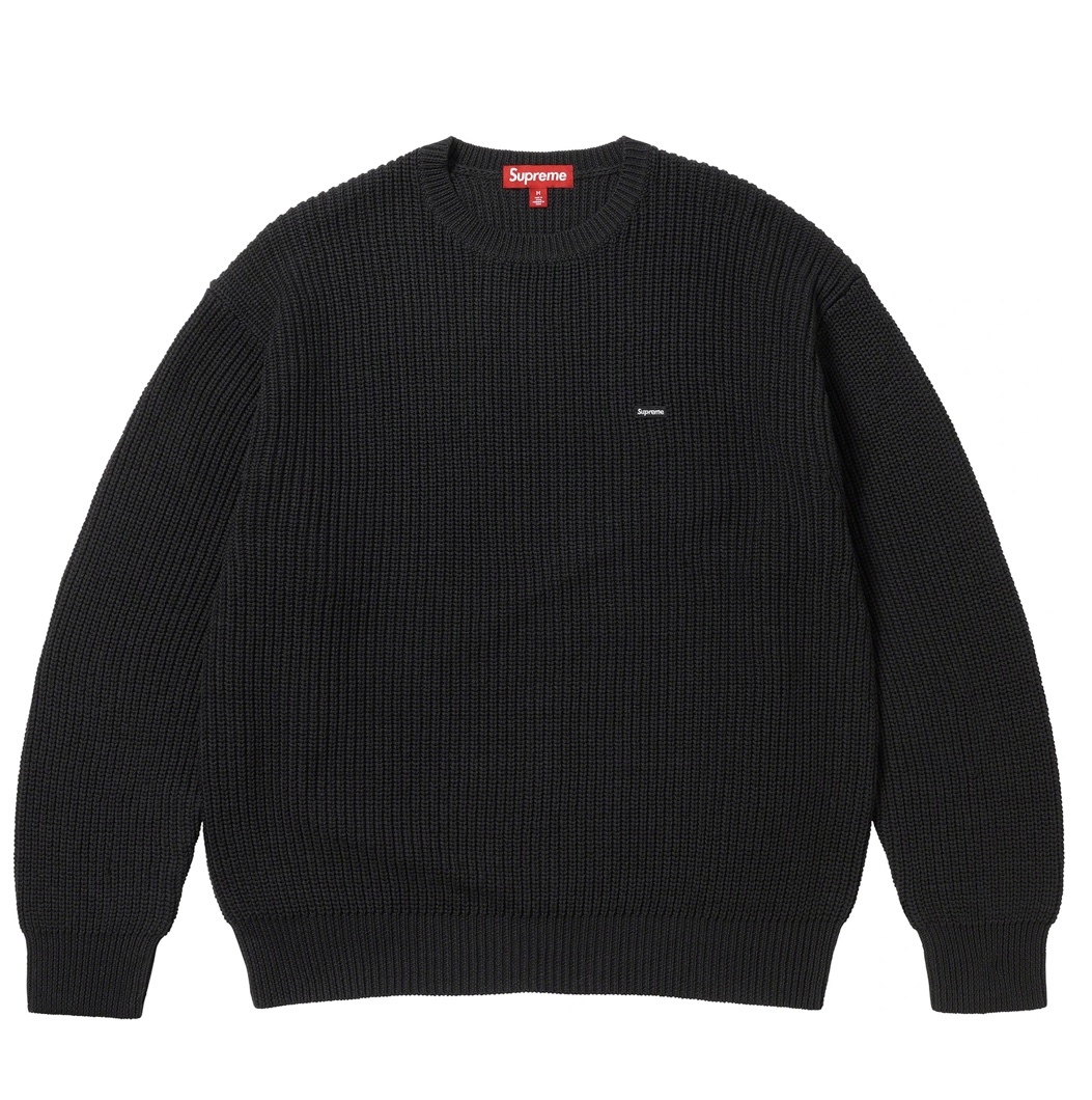 23aw 美品 supreme small box ribbed sweater black size M 24ss_画像5