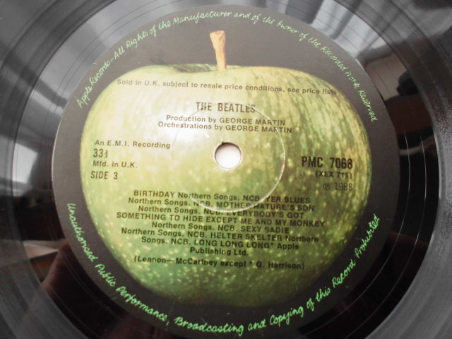 ビートルズ☆THE BEATLES 英国APPLE MONO PMC7067・68 SIDE OPEN RAREスタンパー!_画像8