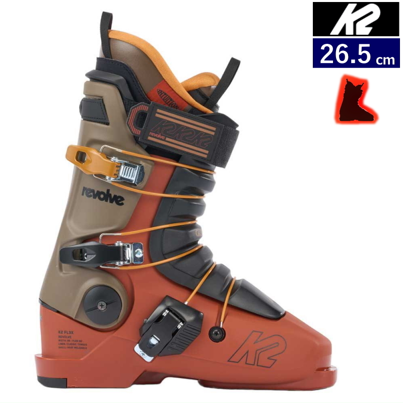 23-24 K2 REVOLVE [26.5cm пара ширина 99mm ширина ]ke- two мужской лыжи ботинки 3 деталь Freestyle флис ключ 