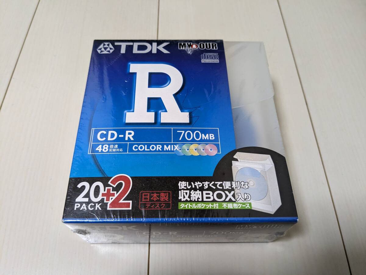  made in Japan * unused / unopened goods *TDK sun . electro- That\'s TAIYOYUDEN OEM data / music for CD-R 700MB 80 minute ~48 speed 22 sheets set CDR80CM22FMY color MIX